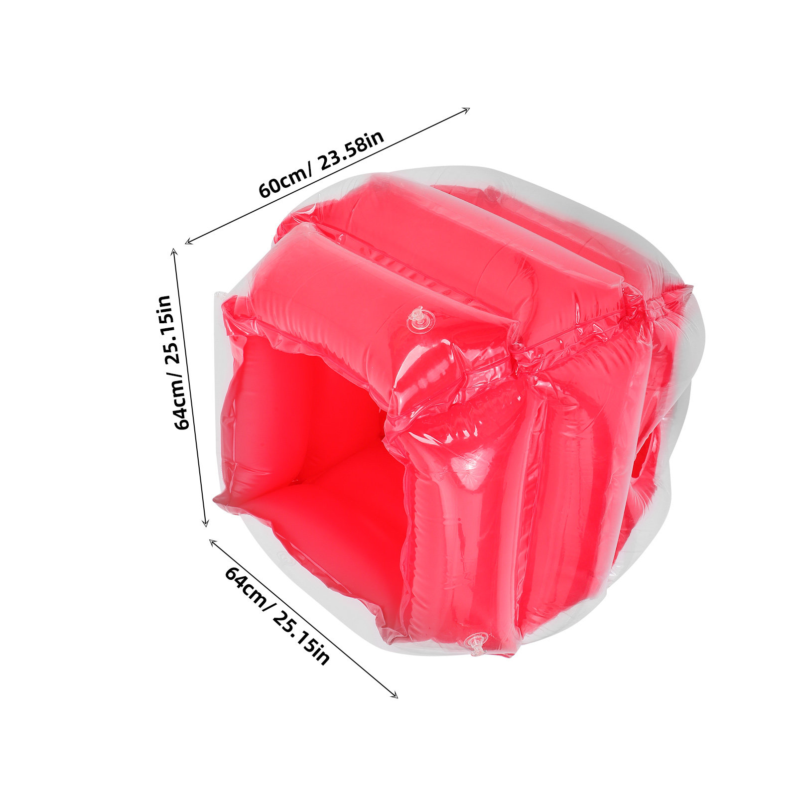 Bola Inflável Vermelha de PVC  - Party Games Physical avaliação e preço