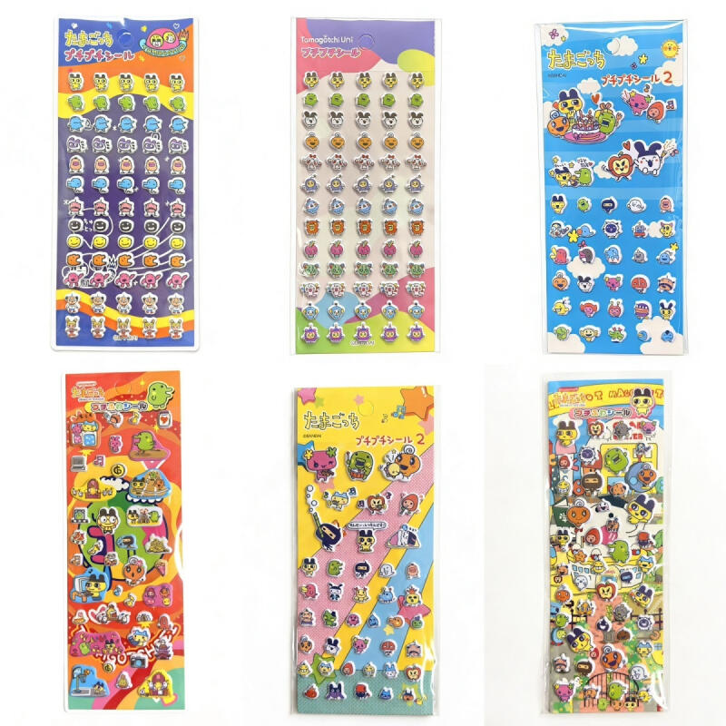 6 Adesivos de Bolha de Desenho - Bandai Model Tamagotchi avaliação e preço